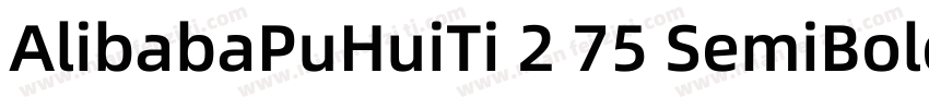 AlibabaPuHuiTi 2 75 SemiBoldttf字体转换
